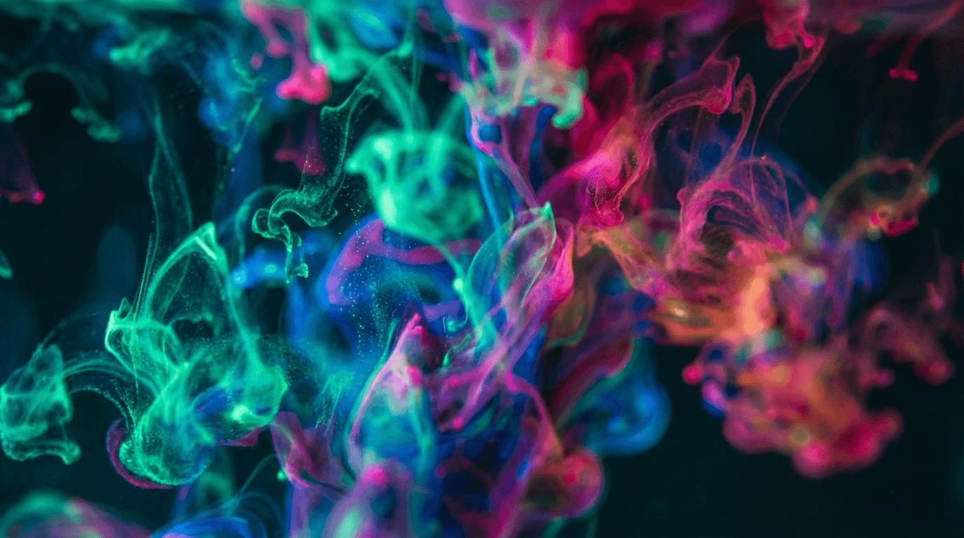Abstract ink swirl representing creative energy